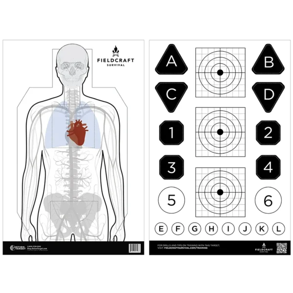 FIELDCRAFT SURVIVAL DOUBLE SIDED TRAINING TARGET